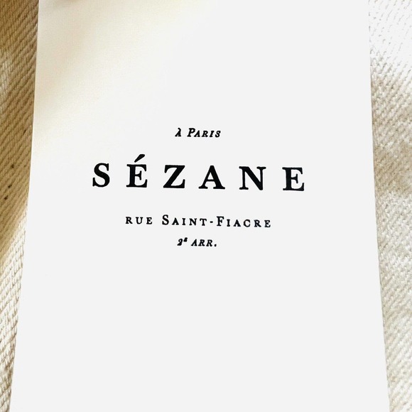 Sezane Women's Organic Textile Manu Trousers Flecked Ecru Pants - Picture 8 of 15